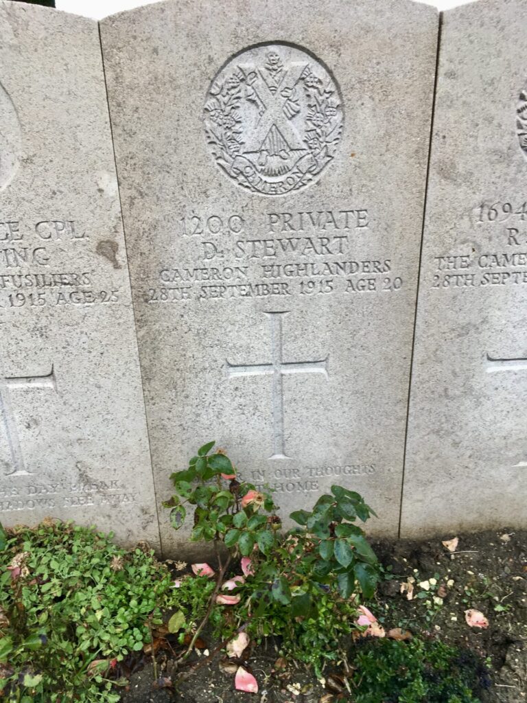 Donald Stewart - Noeux-Les-Mines Communal Cemetery