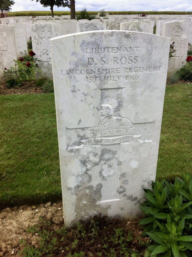 Douglas Ross - Ovillers Military Cemetery - VIII.O.2 