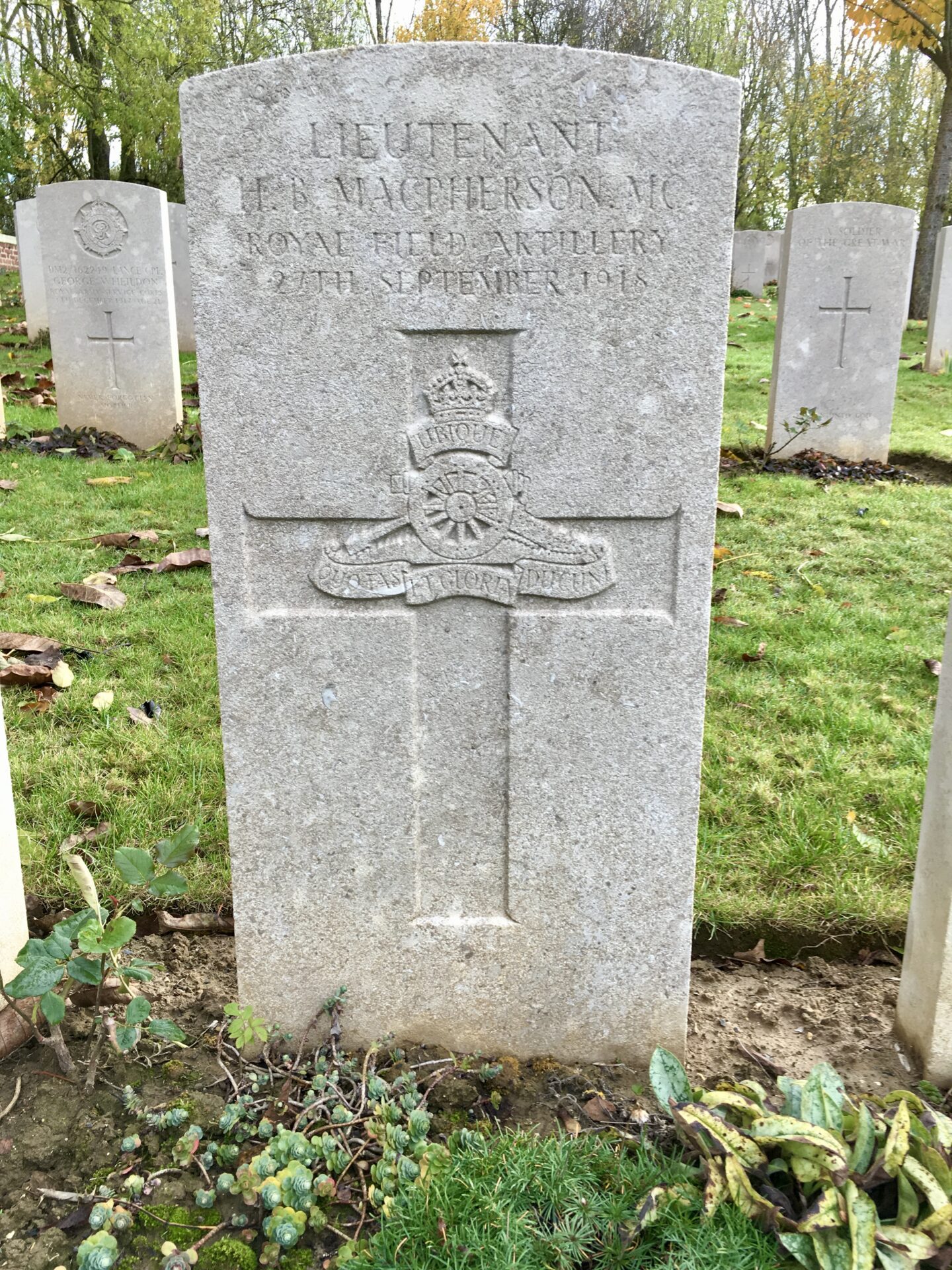 Hugh Bannerman McPherson - Hermies Hill British Cemetery