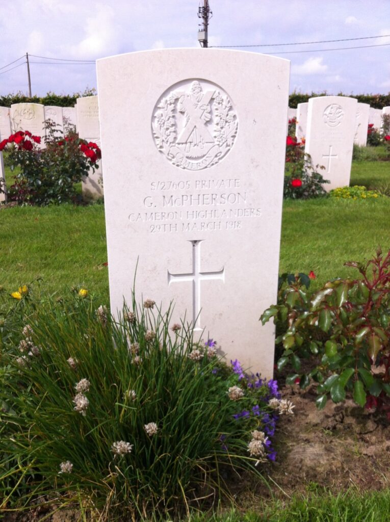 George McPherson - Haringhe (Bandaghem) Military Cemetery