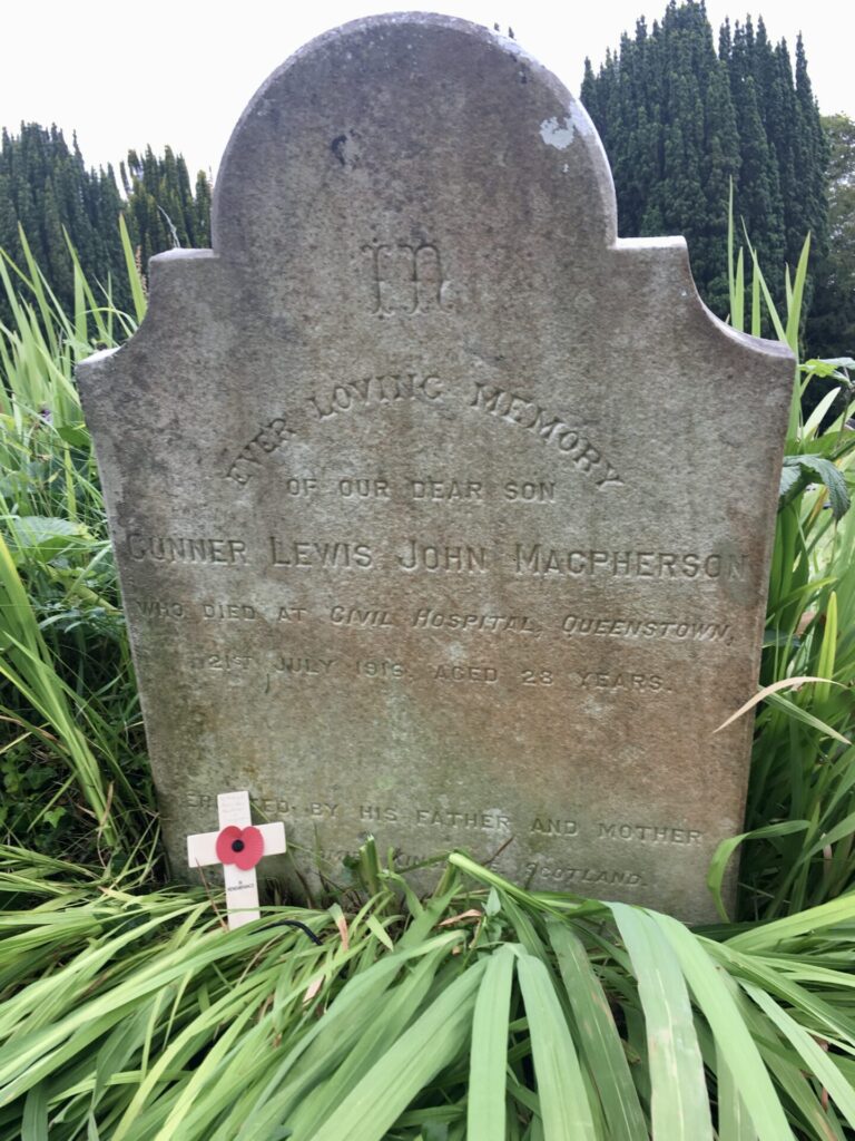 Lewis Macpherson - Cobh Old Church Cemetery