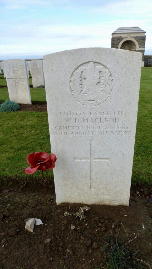 William MacLeod - Ruyaulcourt Military Cemetery