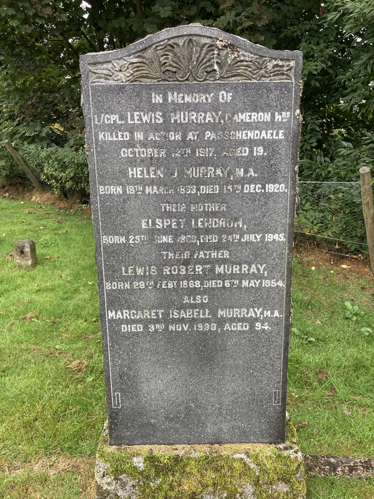 Murray Family Grave - Kingussie Parish Churchyard