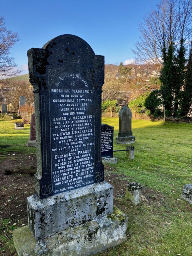 Mackenzie Family grave, Kingussie Churchyard