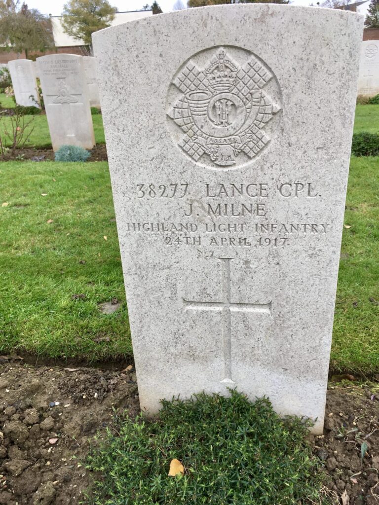 John Milne - Faubourg d’Amiens Cemetery, Arras