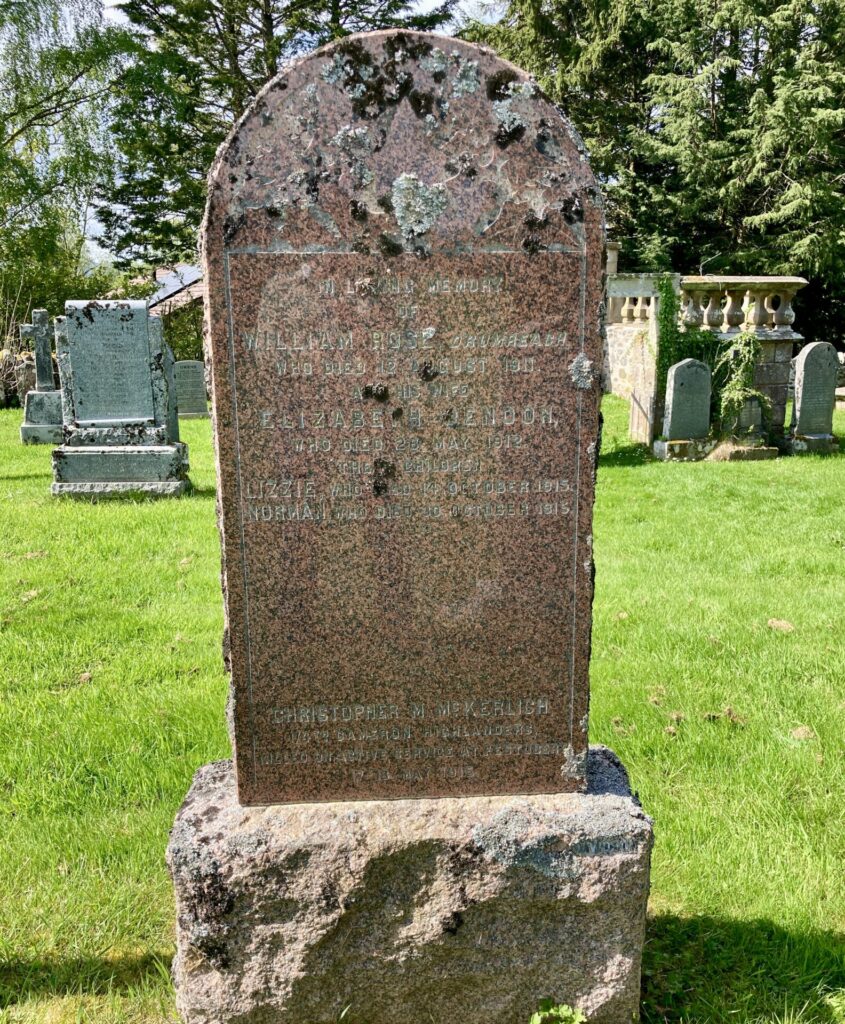 Christopher McKerlich - Kirkhill Cemetery