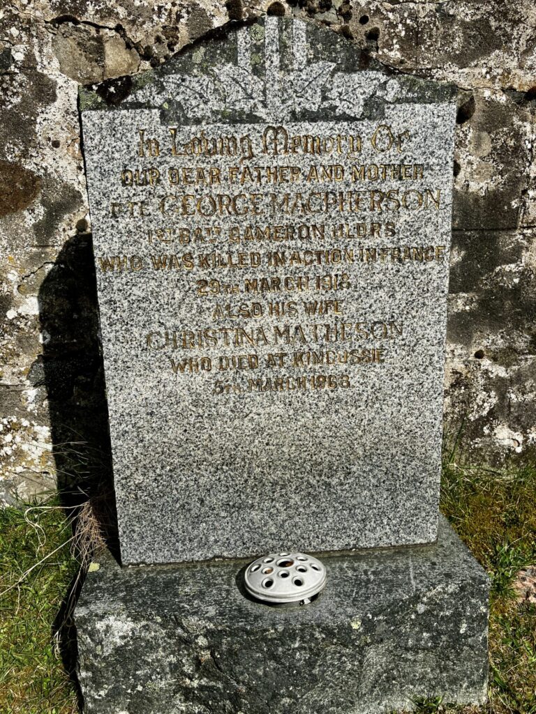 MacPherson Family grave Kingussie Cemetery