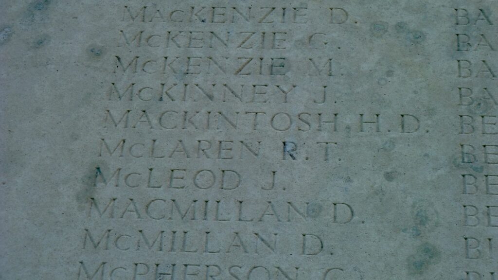 Harry MacKintosh - Loos Memorial