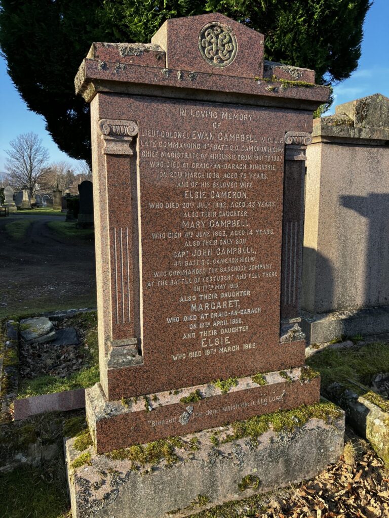 Campbell Family Grave, Kingussie Parish Churchyard