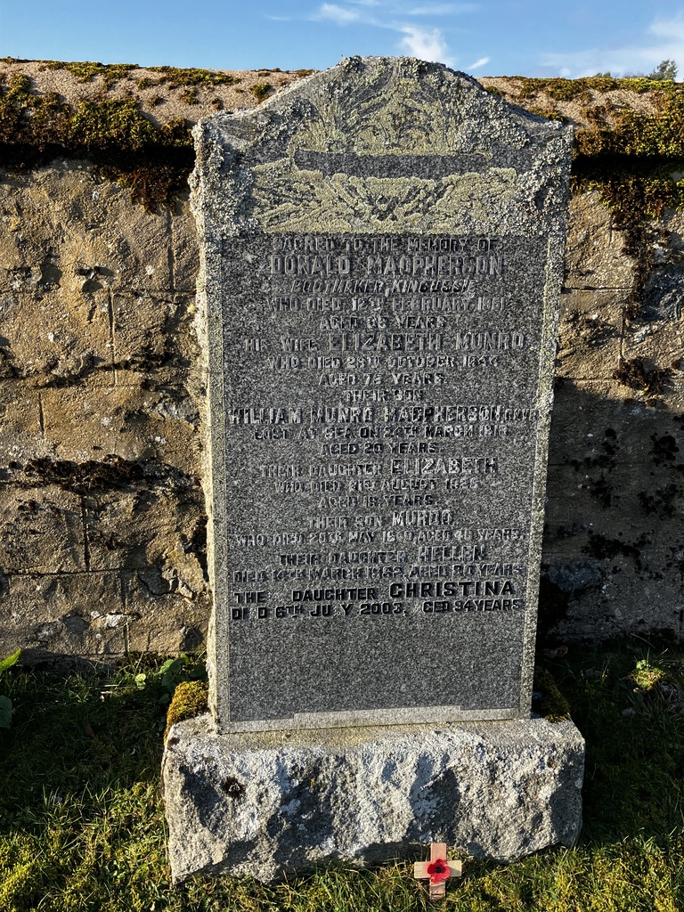 MacPherson family Grave - Kingussie Cemetery