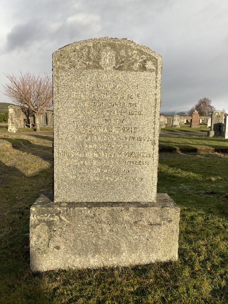 MacKenzie Family Grave - Kingussie Cemetery