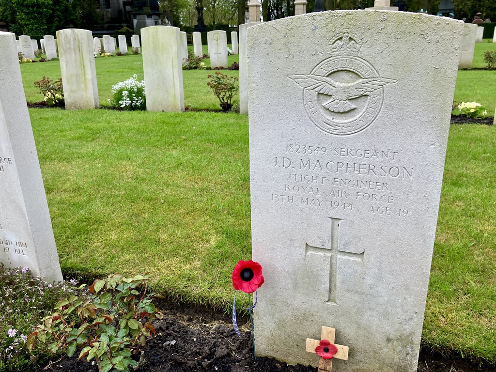 J D MacPherson - Brussels Town Cemetery