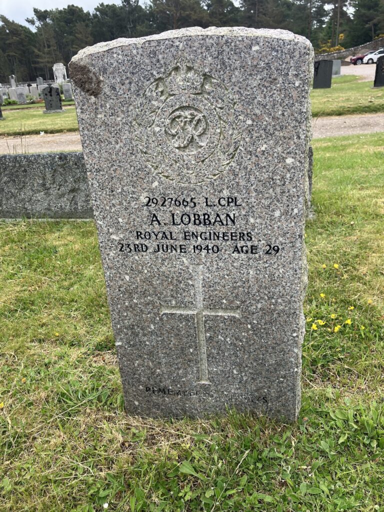 Alexander Lobban - Lossiemouth Burial Ground