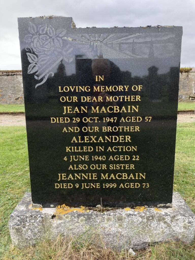 MacBain family grave - Kingussie Cemetery