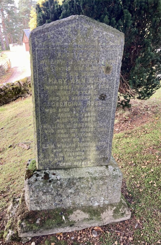 MacPherson family grave - Alvie Churchyard