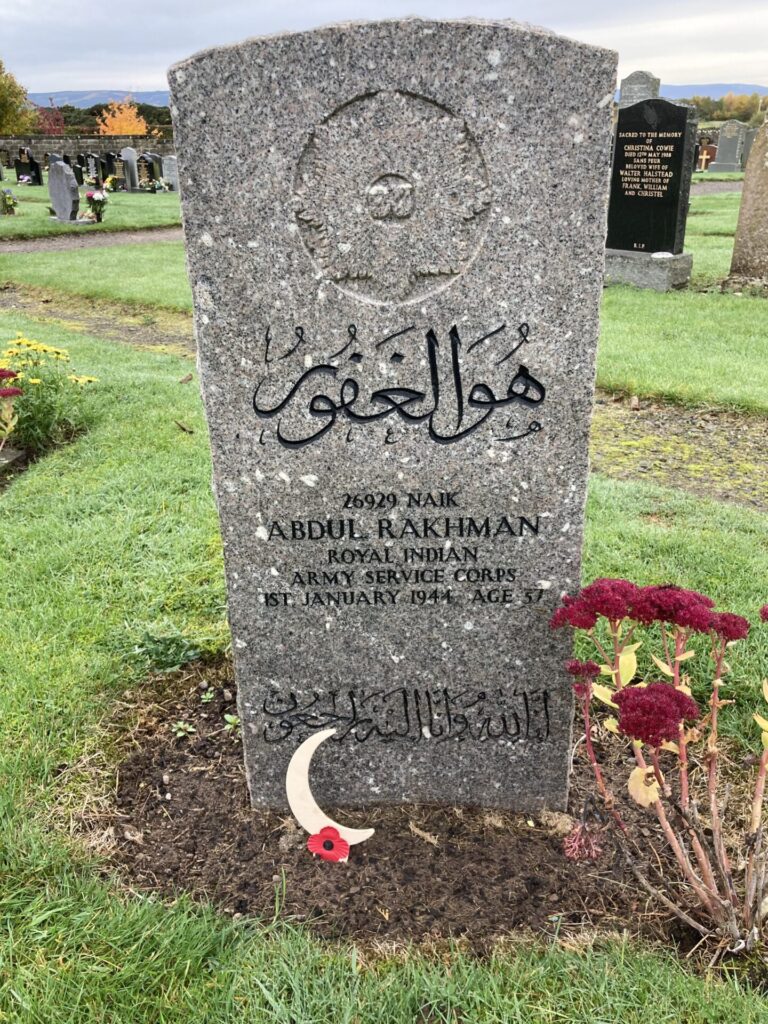 Abdul Rackhman - Dornoch (Proncynain) Cemetery
