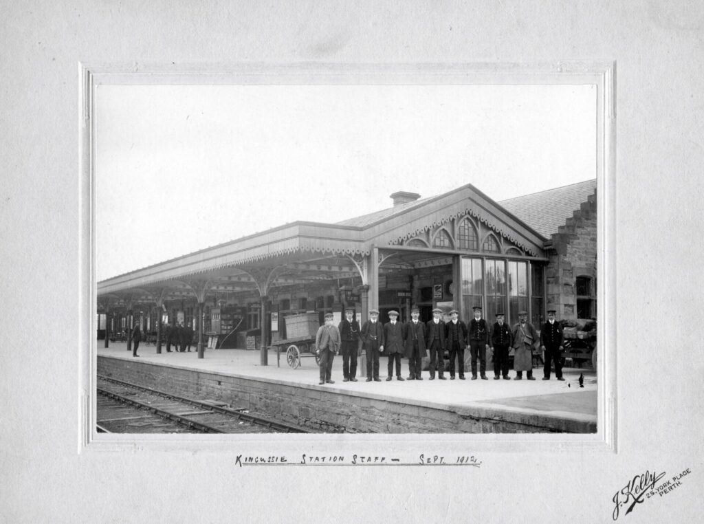 Ewan 5th right Kingussie Station 1912