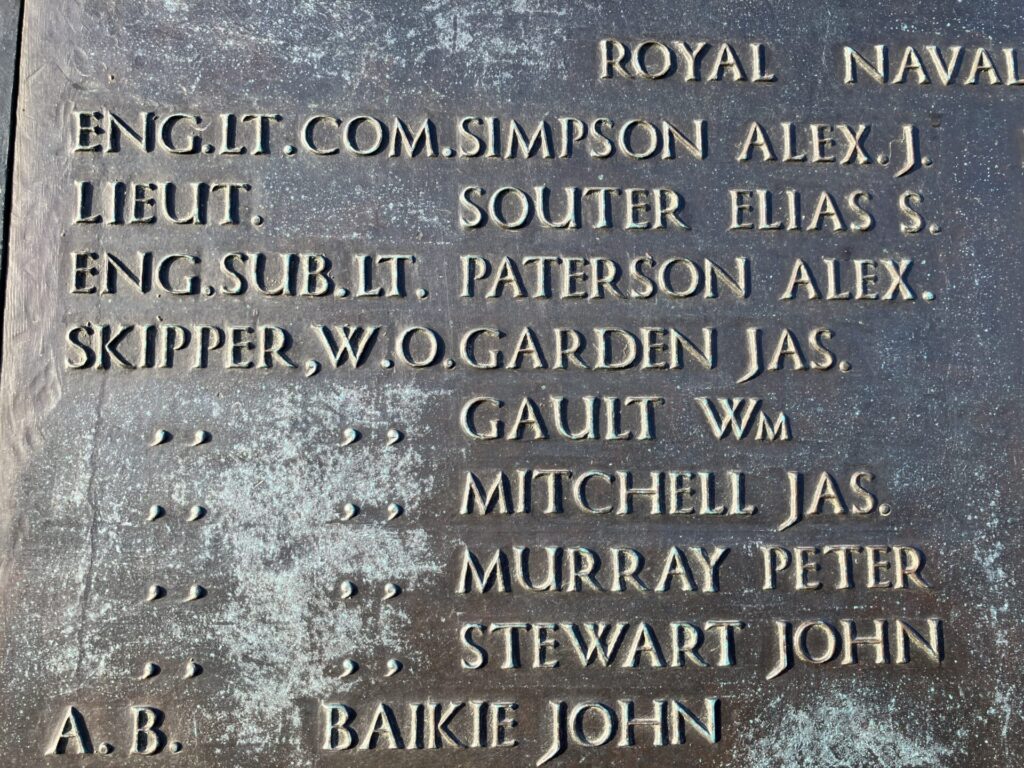 Elias Souter - Lossiemouth War Memorial