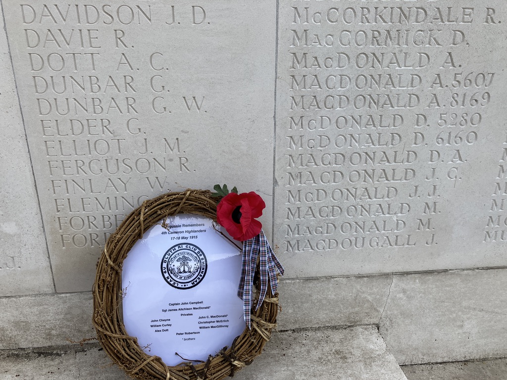 Alexander MacDonald - Le Touret Memorial