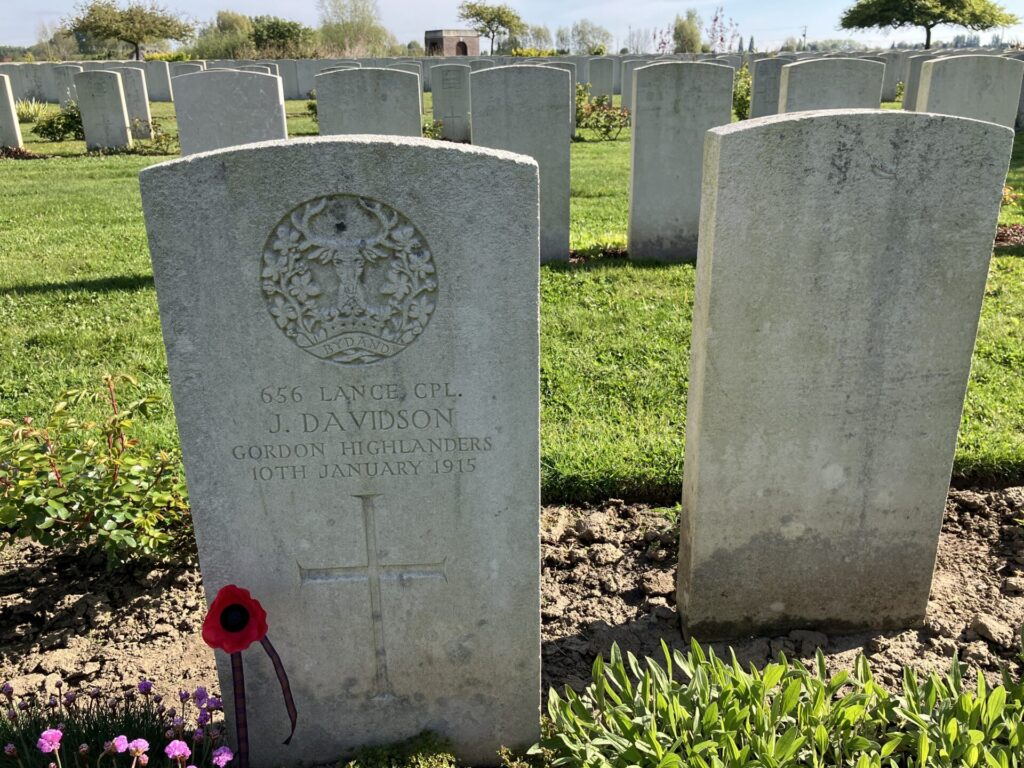 James Davidson, Rue Petilon Cemetery