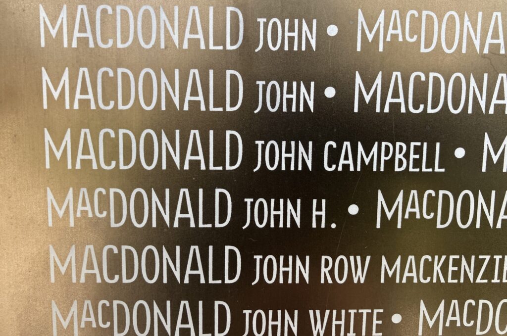 John C MacDonald, Ring of Remembrance, Notre Dame de Lorette