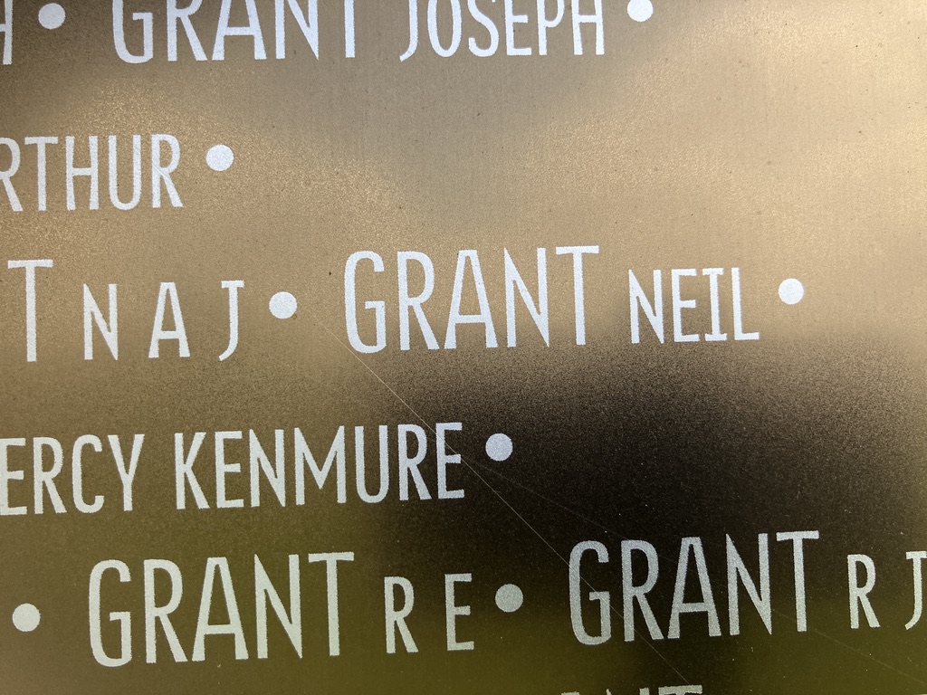 Neil Grant, Ring of Remembrance, Norte Dame de Lorette