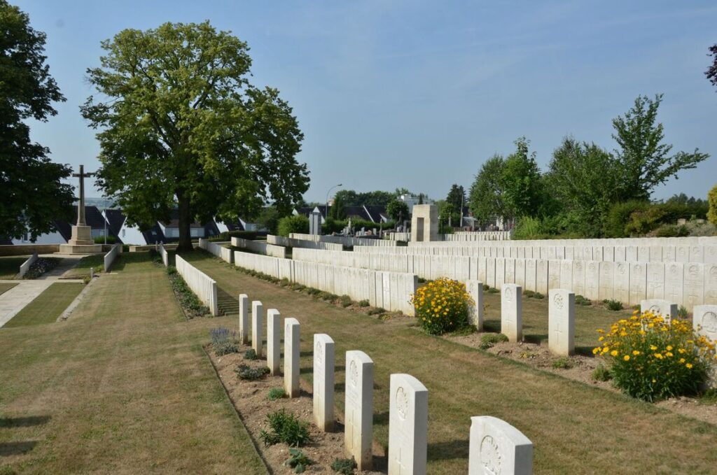 Corbie Communal Cemetery Extension, Copyright CWGC