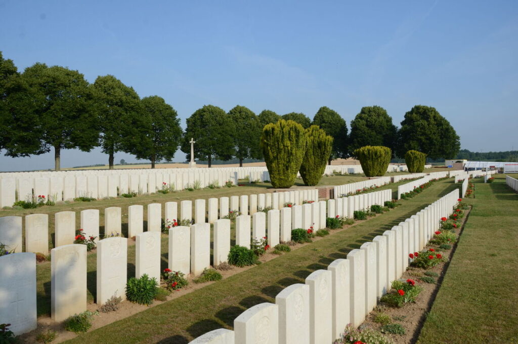 	
Dernancourt Communal Cemetery Extension - Copyright CWGC