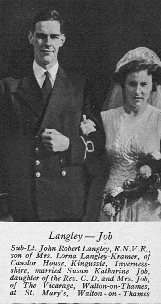 Marriage of John Langley - Copyright The Tatler & Bystander October 1942 