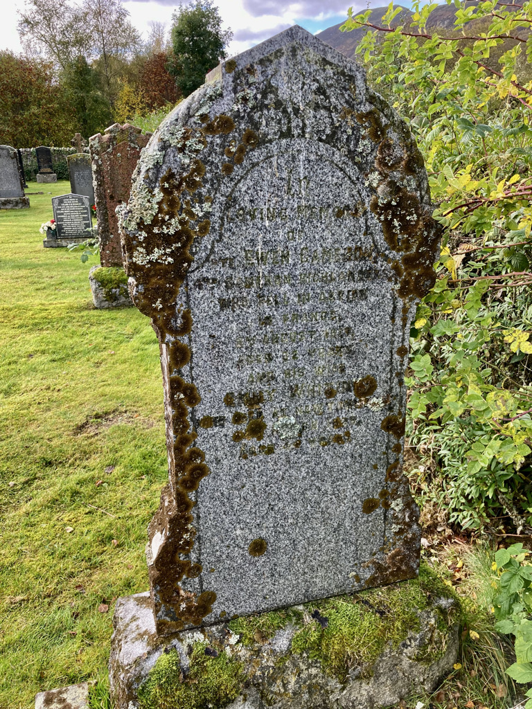 Cameron family grave - Banchor Burial Ground Newtonmore