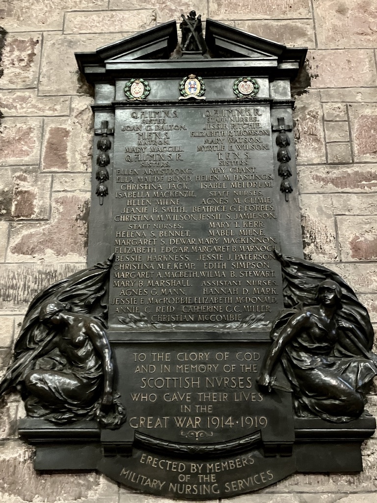 Nurse Elizabeth MacDonald - Nurses Memorial, St Giles Cathedral